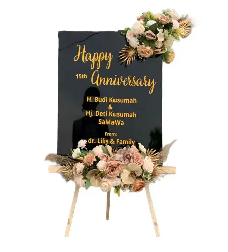 Papan Bunga Akrilik Teduh